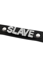 Indlæs billede til gallerivisning Sort kunstlæder choker halsbånd - SLAVE - COAX Copenhagen