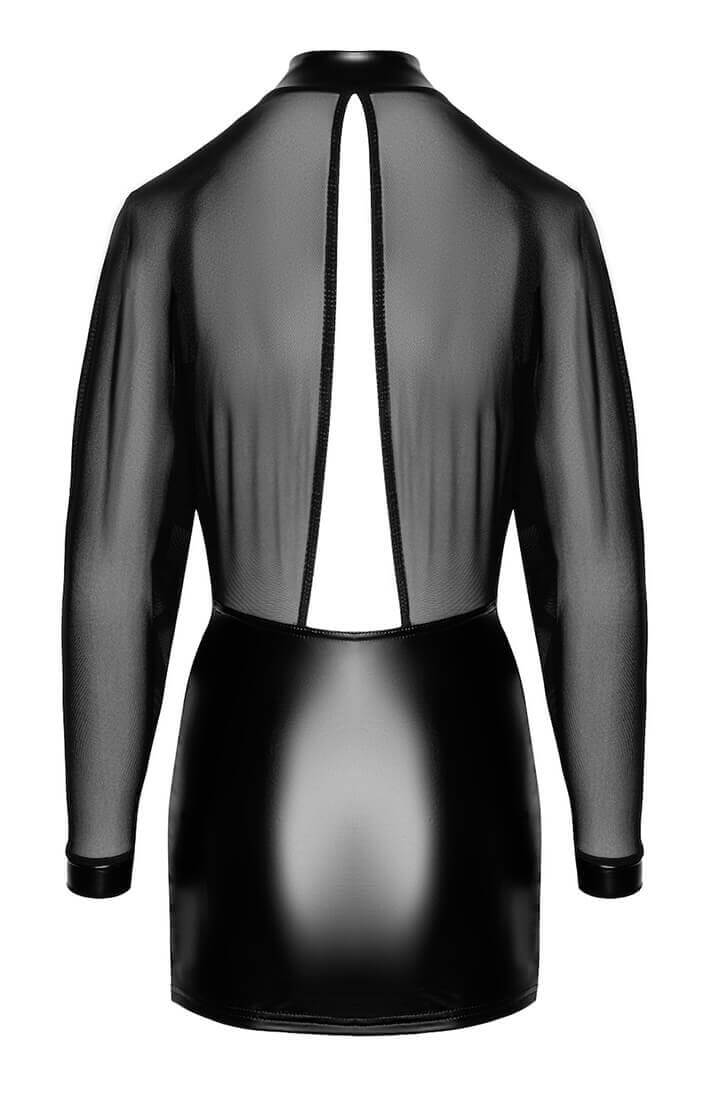 Sort nylon X wetlook kjole - Sensual Labyrinth - COAX Copenhagen