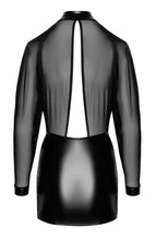 Indlæs billede til gallerivisning Sort nylon X wetlook kjole - Sensual Labyrinth - COAX Copenhagen