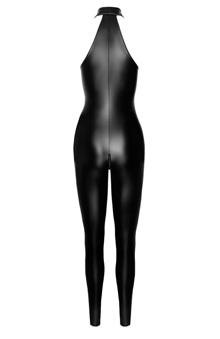 Sort wetlook halterneck catsuit - Pow Wow - COAX Copenhagen