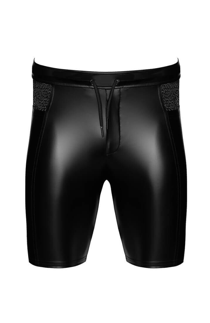 Sorte Wetlook Biker Shorts - Dark Pulse