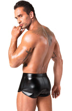 Indlæs billede til gallerivisning Sorte wetlook boxershorts - Steel Temptation - COAX Copenhagen