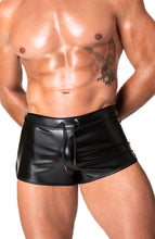 Indlæs billede til gallerivisning Sorte wetlook boxershorts - Steel Temptation - COAX Copenhagen
