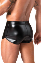 Indlæs billede til gallerivisning Sorte wetlook boxershorts - Steel Temptation - COAX Copenhagen