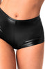 Sorte wetlook hotpants