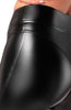 Sorte wetlook leggings med 2-way lynlås - Temptation's Throne - COAX Copenhagen