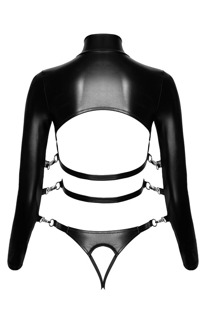 COAX Copenhagen harness inspireret wetlook lingeri