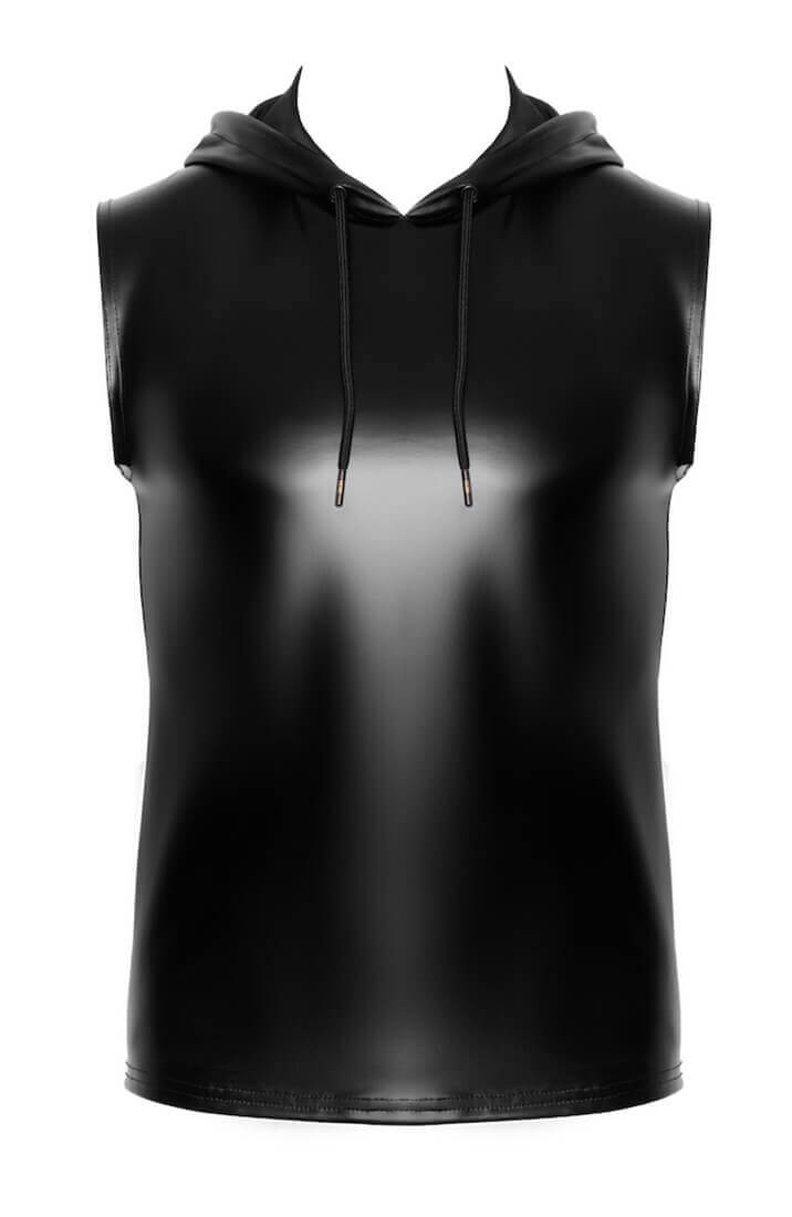 Wetlook hoodie uden ærmer - Dark Command - COAX Copenhagen