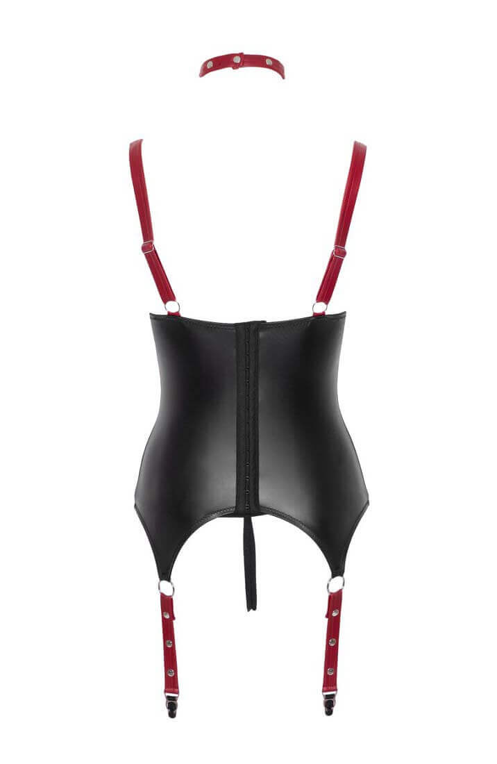 Wetlook shelf bustier & bundløs trusse - Savage Seduction - COAX Copenhagen