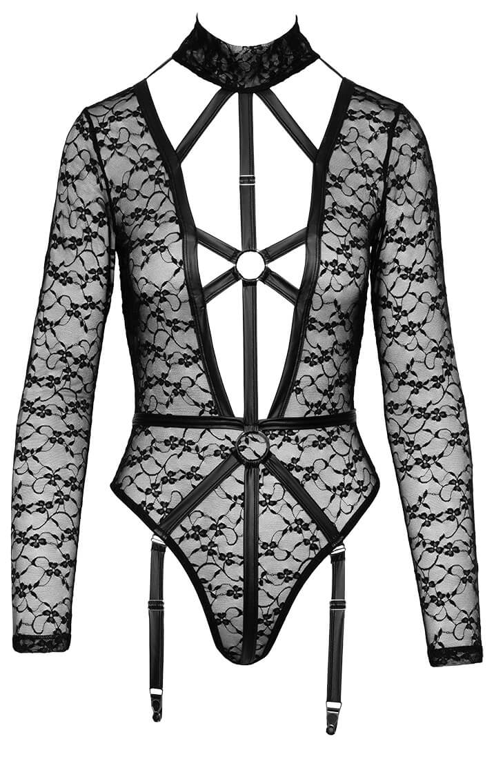 Blonde bodysuit med harness look - Restricted Access - COAX Copenhagen