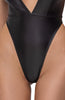 Deep-V wetlook bodysuit - Invitation Only