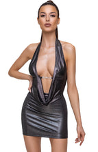 Indlæs billede til gallerivisning Bodycon kjole med sølv nistring - Let&#39;s Go Out