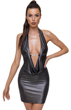 Indlæs billede til gallerivisning Bodycon kjole med sølv nistring - Let&#39;s Go Out