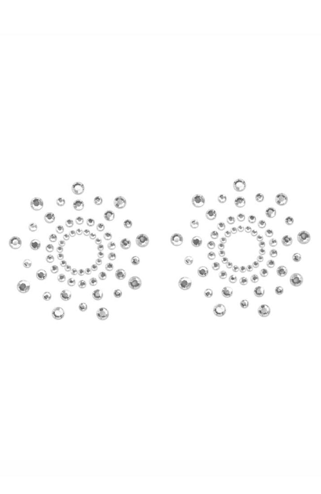 Sølv similisten nipple stickers