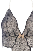 Indlæs billede til gallerivisning Sort bodysuit med perlesnor - Sydney Body Single