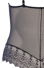 Indlæs billede til gallerivisning Sort bodysuit med perlesnor - Geneva Body