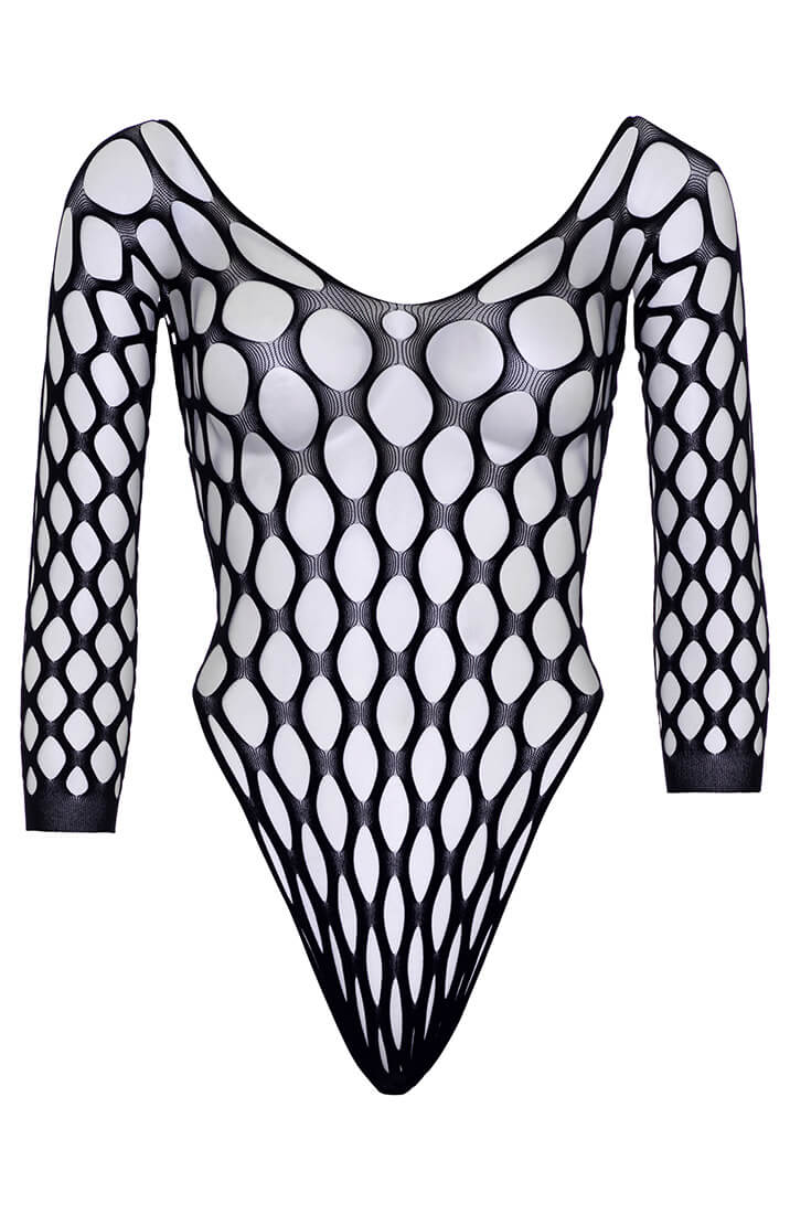 Sort cut-out bodysuit - Cut Me Some Love - COAX Copenhagen