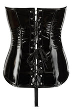 Indlæs billede til gallerivisning Sort vinyl underbust corsage - Emphasize Yourself