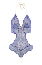 Indlæs billede til gallerivisning Blå bodysuit med perlesnor - Sydney Body Single