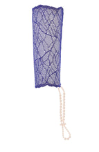 Indlæs billede til gallerivisning Blå handske med stimulerende perlesnor - Sydney Glove