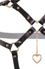 Sort faux læder body harness - What's Your Kink