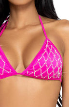 Indlæs billede til gallerivisning Fuchsia pink bikini med similisten - Diamond Diva