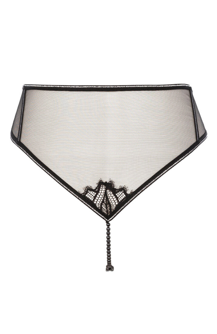 Højtaljet trusse med dobbelt perlesnor - Manhattan High Waist Brief - COAX Copenhagen