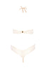 Elfenbens hvid bodysuit med perlesnor - Sydney Body Single