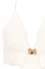 Elfenbens hvid bodysuit med perlesnor - Sydney Body Single