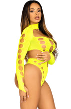 Indlæs billede til gallerivisning Neon gul cut-out bodysuit - Ana Montana