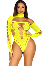 Indlæs billede til gallerivisning Neon gul cut-out bodysuit - Ana Montana