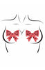 Røde sløjfe nipple stickers med similisten