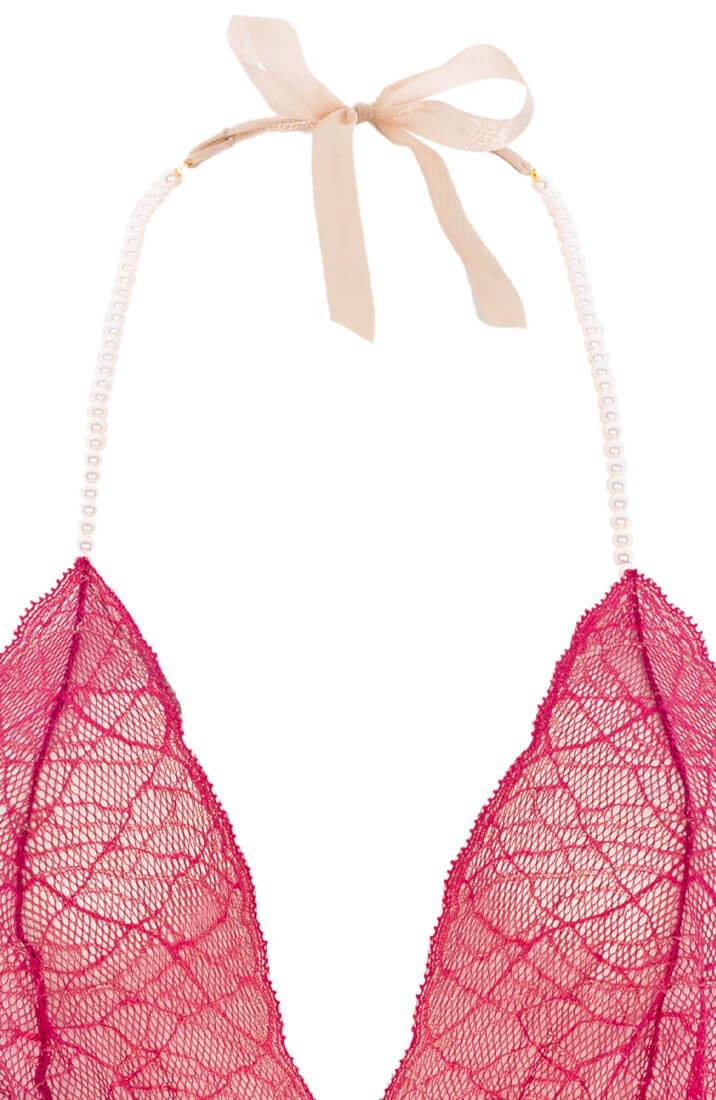 Rød bodysuit med single perlesnor - Sydney Body Single - COAX Copenhagen