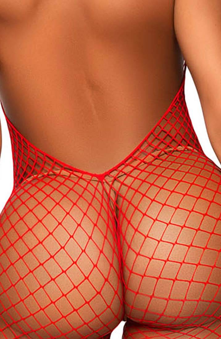 Rød Industrial net catsuit - Tease Me Please Me - COAX Copenhagen