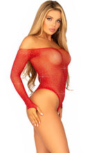 Indlæs billede til gallerivisning Rød bodysuit med similisten - Looking for Romance