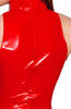 Rød vinyl bodysuit - Read My Lips