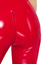 Indlæs billede til gallerivisning Rød vinyl catsuit - Sultry Seduction
