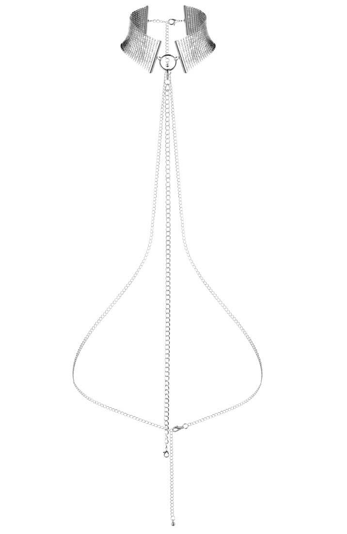 Sølv choker med sølv harness kæde - COAX Copenhagen