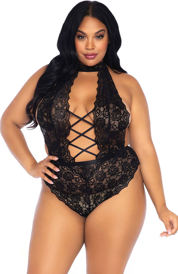 Sort bundløs plus size bodysuit - Seduce Me In Black - COAX Copenhagen