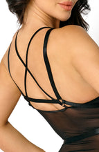 Indlæs billede til gallerivisning Sort harness bodysuit - Blair