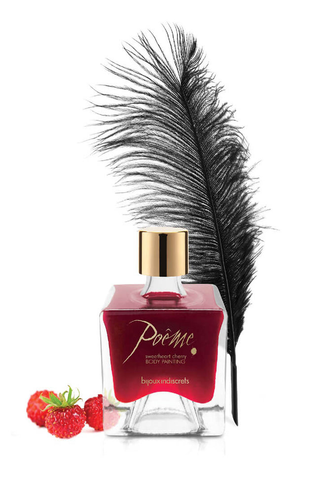 Jordbær body paint & fjer - Wild Strawberry
